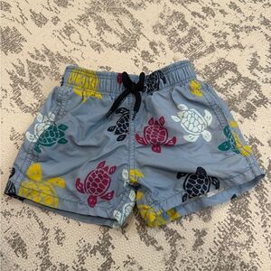 Vilebrequin Kids Swim Trunks with Turtle Print -2T